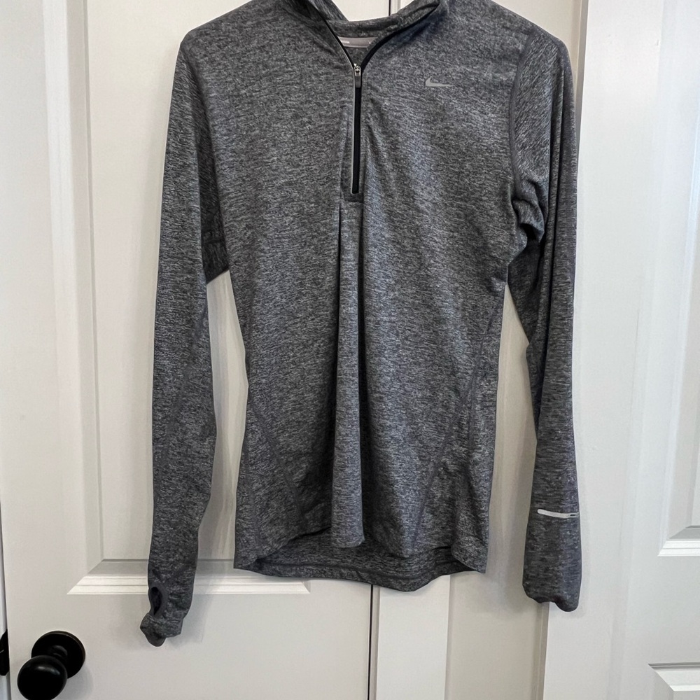 Nike Dri-FIT Heathered Gray Pullover Size Small